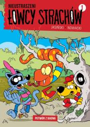 Nieustraszeni Łowcy Strachów T.1 Potwór z bagna. Autor: Maciej Jasiński, Piotr Nowacki. Dadada.pl Okładka książki Nieustraszeni Łowcy Strachów T.1 Potwór z bagna