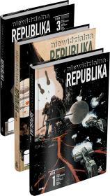 Niewidzialna Republika Tom 1-3. Autor: Gabriel Hardman, Corinna Bechko. Dadada.pl Okładka książki Niewidzialna Republika Tom 1-3