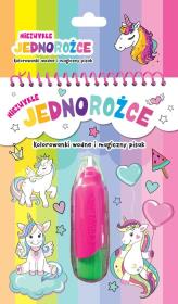 Okładka książki Niezwykłe jednorożce. Kolorowanki wodne..