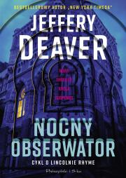 Nocny obserwator. Autor: Jeffery Daever, Łukasz Praski. Dadada.pl Okładka książki Nocny obserwator