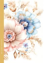 Opakowanie Notatnik 105x165/64K kratka kwiaty FRESH