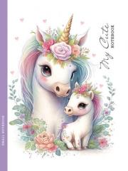 Opakowanie Notatnik 128x165/48K kratka jednorożce FRESH