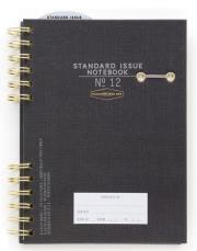 Notatnik A5/192K linia Standard Issue No.12 black. Wydawca: Designworks Ink. Dadada.pl Opakowanie Notatnik A5/192K linia Standard Issue No.12 black