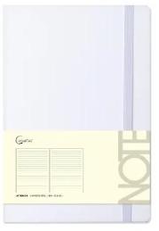 Opakowanie Notatnik A5 96 stron na gumkę biały