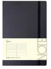 Opakowanie Notatnik A5 96 stron na gumkę czarny