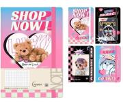 Opakowanie Notatnik A5/96K kratka na gumkę MIX