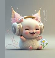 Opakowanie Notatnik ozdobny 100x100/48K gładki TW Słuchawki