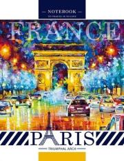 Opakowanie Notatnik ozdobny 128x165/64K kratka Paryż