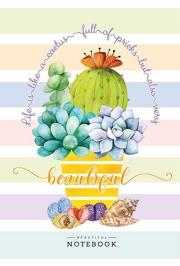 Opakowanie Notatnik ozdobny 64 strony kratka Kaktus w donicy