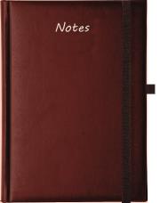 Opakowanie Notes A5 Albit z gumką kratka brązowy