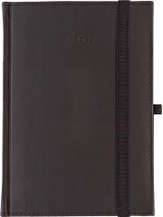 Opakowanie Notes A5 kratka Vivella z gumką czarny