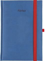 Opakowanie Notes A5 kratka Vivella z gumką granatowy