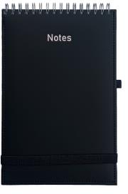 Opakowanie Notes A5 Vivella na spirali z gumką czarny