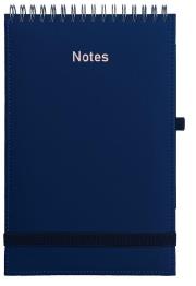 Opakowanie Notes A5 Vivella na spirali z gumką granatowy
