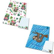 Opakowanie Notes A6 kratka z poddrukiem BFF Leniwce 1 szt.mix