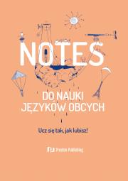 Okładka książki Notes do nauki języków obcych brzoskiwniowy