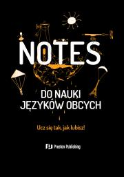 Okładka książki Notes do nauki języków obcych czarny