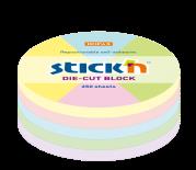 Opakowanie Notes samoprzylepny koło Maped Stick'n 67x67mm pastel mix 250k