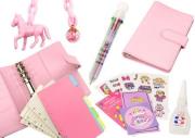 Notes z akcesoriami różowy. Wydawca: Leantoys. Dadada.pl Opakowanie Notes z akcesoriami różowy
