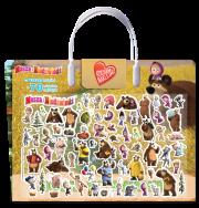 Nowe wyzwanie. Kocham naklejać. Masza i niedźwiedź. Autor: Opracowanie zbiorowe. Dadada.pl Okładka książki Nowe wyzwanie. Kocham naklejać. Masza i niedźwiedź