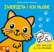 Nowe zabawy malucha. Zwierzęta i ich młode. Autor: brak autora, Treter Maria. Dadada.pl Okładka książki Nowe zabawy malucha. Zwierzęta i ich młode