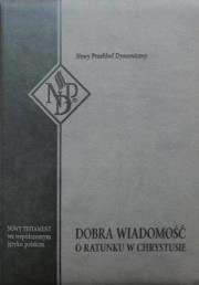 Okładka książki Nowy Testament NPD szary z paginatorami i suwakiem