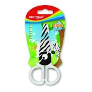 Nożyczki szkolne 5 cm KEYROAD zebra blister. Wydawca: Keyroad. Dadada.pl Opakowanie Nożyczki szkolne 5 cm KEYROAD zebra blister