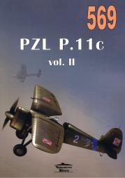 Nr 569 PZL P. 11 c vol II. Autor: Janusz Ledwoch. Dadada.pl Okładka książki Nr 569 PZL P. 11 c vol II