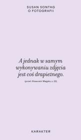 Okładka książki O fotografii