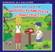 O Grzesiu kłamczuchu i jego cioci. Autor: Julian Tuwim. Dadada.pl Okładka książki O Grzesiu kłamczuchu i jego cioci