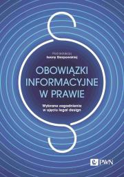 Okładka książki Obowiązki informacyjne w prawie.