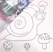 Obrazy do malowania Ślimak 25cmx25cm. Wydawca: Norimpex. Dadada.pl Opakowanie Obrazy do malowania Ślimak 25cmx25cm