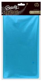 Opakowanie Obrus foliowy, metaliczny jasnoniebieski 137x183cm