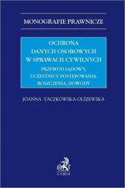 Okładka książki Ochrona danych osobowych w sprawach cywilnych
