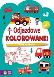 Okładka książki Odjazdowe kolorowanki. Wozy strażackie