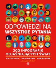 Okładka książki Odpowiedzi na wszystkie pytania. 200 infografik objaśniających świat