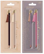 Opakowanie Ołówek 2 sztuki Satin Gold MIX