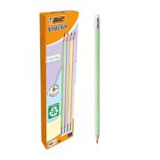 Ołówek Evolution z gumką pastel (12szt) BIC. Wydawca: Bic. Dadada.pl Opakowanie Ołówek Evolution z gumką pastel (12szt) BIC