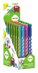 Ołówek trójkątny Jumbo 2B do nauki pisania mix 24 szt. Happy Color. Wydawca: HAPPY COLOR. Dadada.pl Opakowanie Ołówek trójkątny Jumbo 2B do nauki pisania mix 24 szt. Happy Color