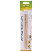 Opakowanie Ołówek trójkątny natura z gumką HB 2szt. CRICCO