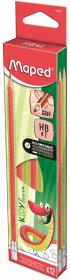 Opakowanie Ołówek z gumką Kidy Learn Grip HB (12szt) MAPED