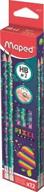 Ołówek z gumką Pixel HB (12szt) MAPED. Wydawca: Maped. Dadada.pl Opakowanie Ołówek z gumką Pixel HB (12szt) MAPED