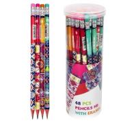 Opakowanie Ołówek z gumką trójkątny HB Etno (48szt)