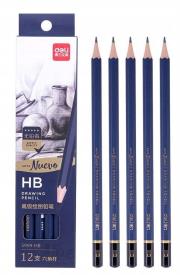 Ołówki do szkicowania HB Nuevo 12szt DELI. Wydawca: DELI. Dadada.pl Opakowanie Ołówki do szkicowania HB Nuevo 12szt DELI