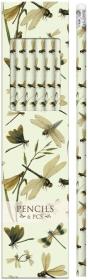 Opakowanie Ołówki ozdobne STPEN02 ważki 6 sztuk