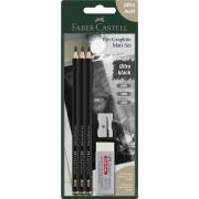 Ołówki Pitt Graphite Matt 3szt z gumką i temper. Wydawca: Faber Castell. Dadada.pl Opakowanie Ołówki Pitt Graphite Matt 3szt z gumką i temper