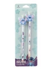 Opakowanie Ołówki z gumową nakładką Disney Fashion Stitch wzór 2 blister 2 szt.