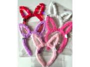 Opakowanie Opaska pluszowa na włosy królik ze światłem MIX