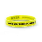 Opakowanie Opaska silikonowa - A Bóg nadziei - limoinkowa