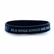 Opakowanie Opaska silikonowa - Dla Boga bowiem - granatowa